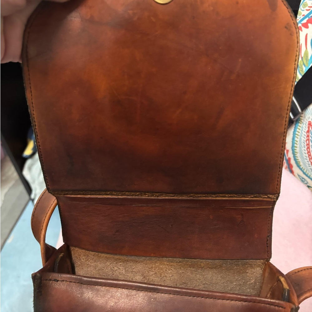 Vintage Bill Jones brown leather satchel - Picture 8 of 11